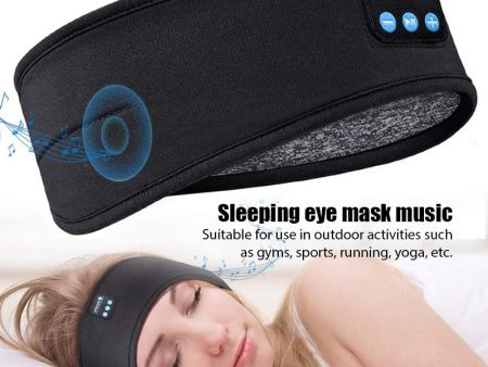 Wireless Bluetooth Sleeping Headphones Headband Thin Soft Elastic Comfortable Music Ear Phones Eye Mask For Side Sleeper Sports For Cheap