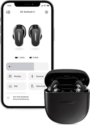 Bose QuietComfort Earbuds II, Wireless, Bluetooth, Proprietary Active Noise Cancelling Technology In-Ear Headphones with Personalized Noise Cancellation & Sound, Triple Black Online now