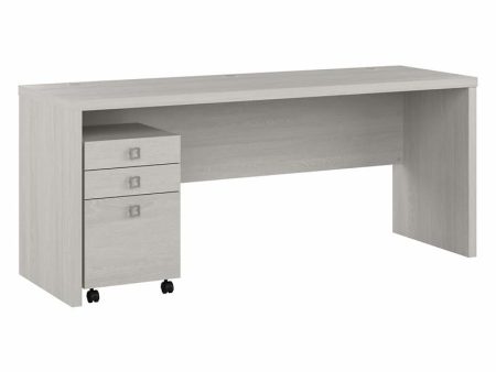 Echo 72W Computer Desk with Drawers Engineered Wood For Discount