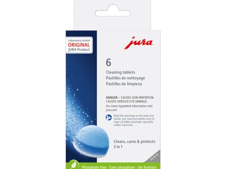 Jura 3-Phase Cleaning Tablets Pack of 6 Supply