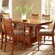 Bowery Hill Extendable Dining Table in Mission Oak For Sale