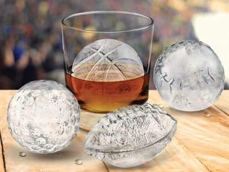 Tovolo Set of 4 Sports Balls Ice Molds Supply