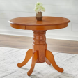 Farmhouse Extendable Dining Table Wood Oak - Buylateral Online